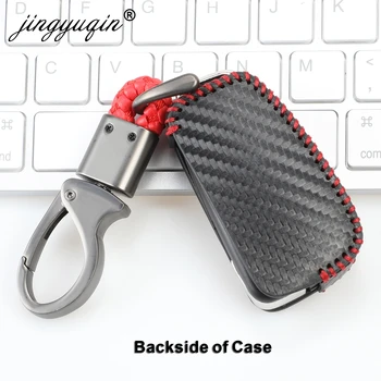 Keyforkess Carbon Car Styling custodia protettiva per chiave in pelle morbida per Audi C6 A7 A8 R8 A1 A3 A4 A5 Q7 A6 C5 supporto per coperture 4 Keyforkess Carbon Car Styling custodia protettiva per chiave in pelle morbida per Audi C6 A7 A8 R8 A1 A3 A4 A5 Q7 A6 C5 supporto per coperture - Jingyuqin Carbon Car Styling custodia protettiva per chiave in pelle morbida per Audi C6 A7