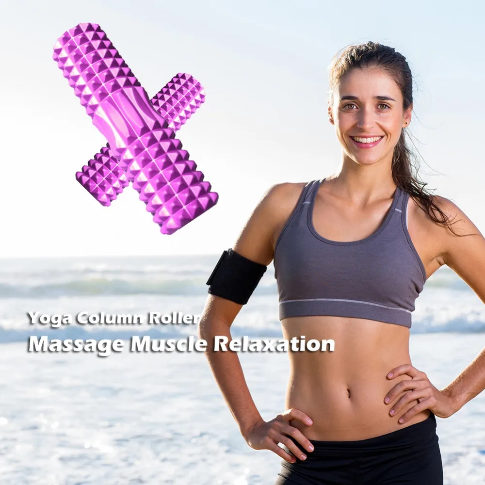 Hollow Yoga Column Roller for Pilates Fitness Gym Massage Muscle Relaxation Yoga Blocks Fitness & Body Building Equipment