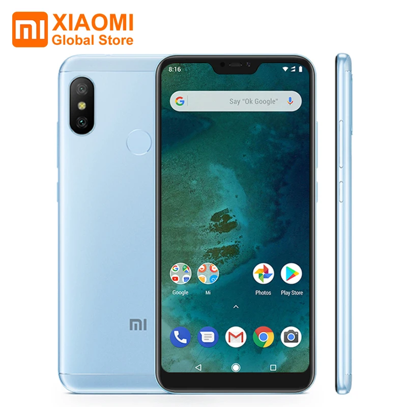 Глобальная версия Xiaomi MiA2 Mi A2 Lite 3 ГБ 32 Восьмиядерный процессор Snapdragon 625 5 84 &quot19:9