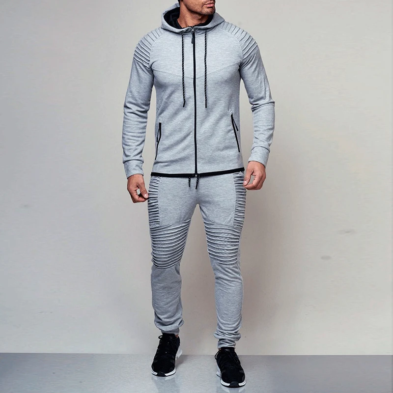 

Men Sportswear Hoodies Pants Set Spring Track Suit Clothes Casual Tracksuit Men Sweatshirts Coats Male Joggers Streetwear MY053