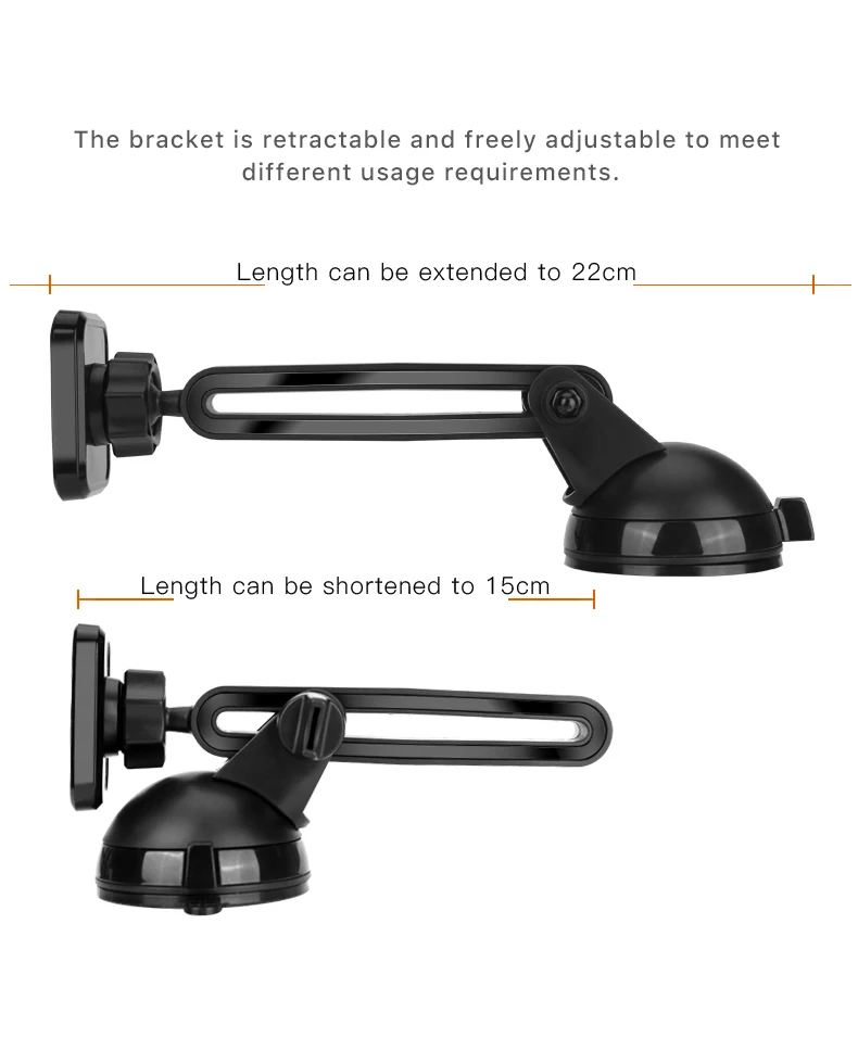 Magnetic Car Phone Holder Stand Windshield Sucker Car Mount (2)