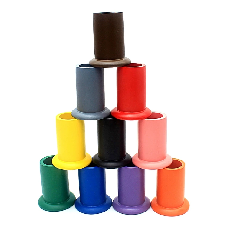 Montessori Material Spielzeug 11 farbige Stifthalter Kinder Farbe Form 