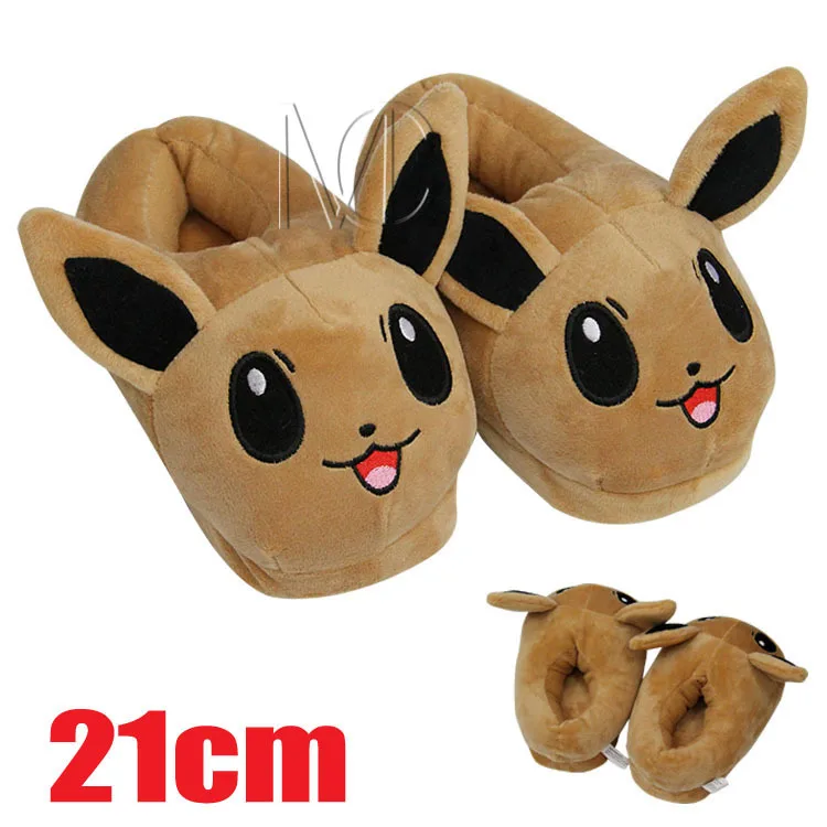 Zapatillas para niños de Anime Pokemon Pikachu Eevee Umbreon Pokemon Unisex zapatos de dibujos animados casa de felpa estilos - AliExpress Madre y niños