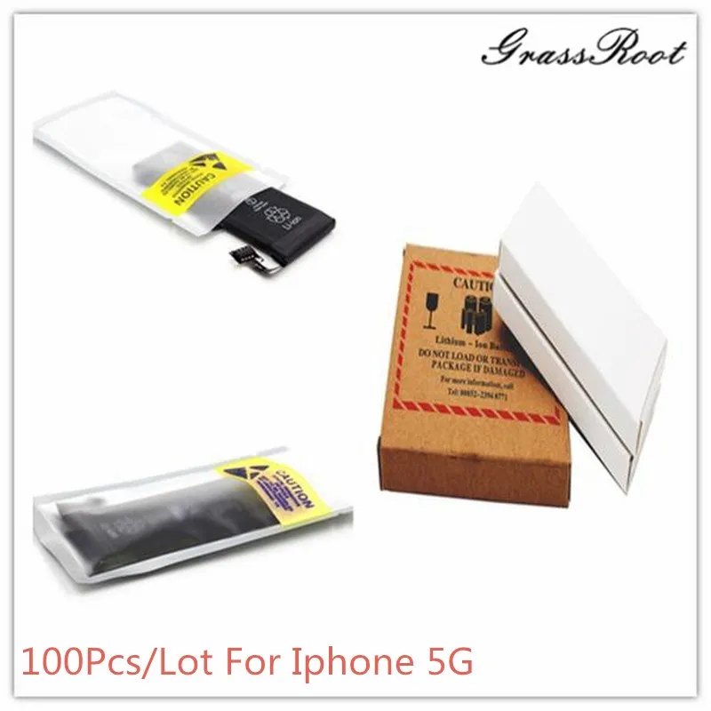 100 шт. литий-ионная внутренний Батарея для iPhone 5 5 г мобильный телефон Встроенный литиевый 3,8 В 1440 мАч Замена батарея