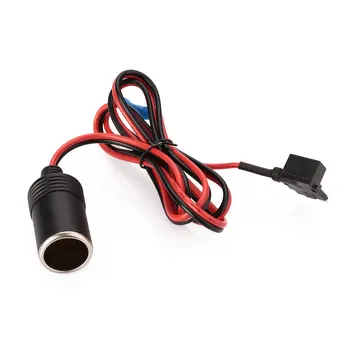

1.1m 1.5mm Car Cigarette Cigar Lighter Socket DC12V Female Socket Extension Cable ATC Fuse Holder Connector Adapter
