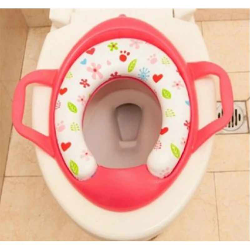 

Eco-friendly Baby Potties Soft Toilet Training Seat Children Trainer With Handle WC Assistant Potty Toilet Pad for Kid Pedestal