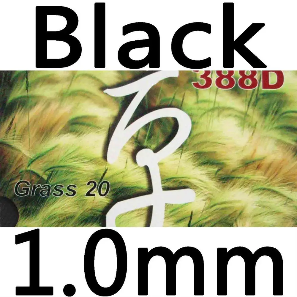 Dawei 388D Grass20 длинный Pips-out Настольный теннис Резина с губкой 1,0 мм для пинг-понга - Цвет: Black 1.0mm