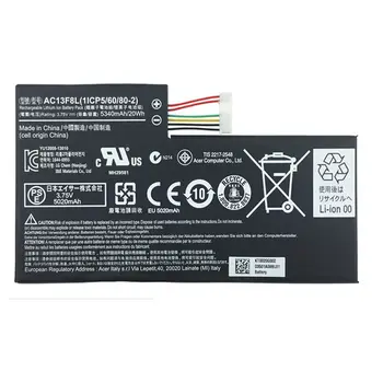 

New Genuine tablet Battery for Acer Iconia A1-810 A1-811 W4-820 W4-820P W4-821 AC13F8L, AC13F8L(1ICP5/60/80-2) 3.7V 5340mAh