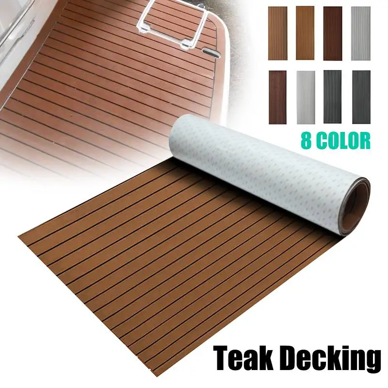 

8 Styles 90cmx200cmx6mm Foam Teak Decking EVA Foam Marine Flooring Faux Boat Decking Sheet Accessories Marine