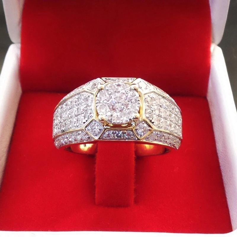 

New Arrival Classic Round Finger Rings Rings For Women CZ Crystal Ring Fashion Wedding Jewelry Wholesale Dropshipping Y3N961