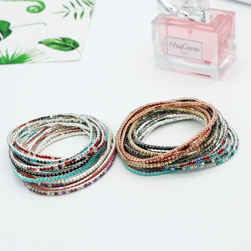 Модный геометрический браслет с кристаллами 17 см, женский классический стиль, магический браслет, модный подарок для девочек и женщин, одежда