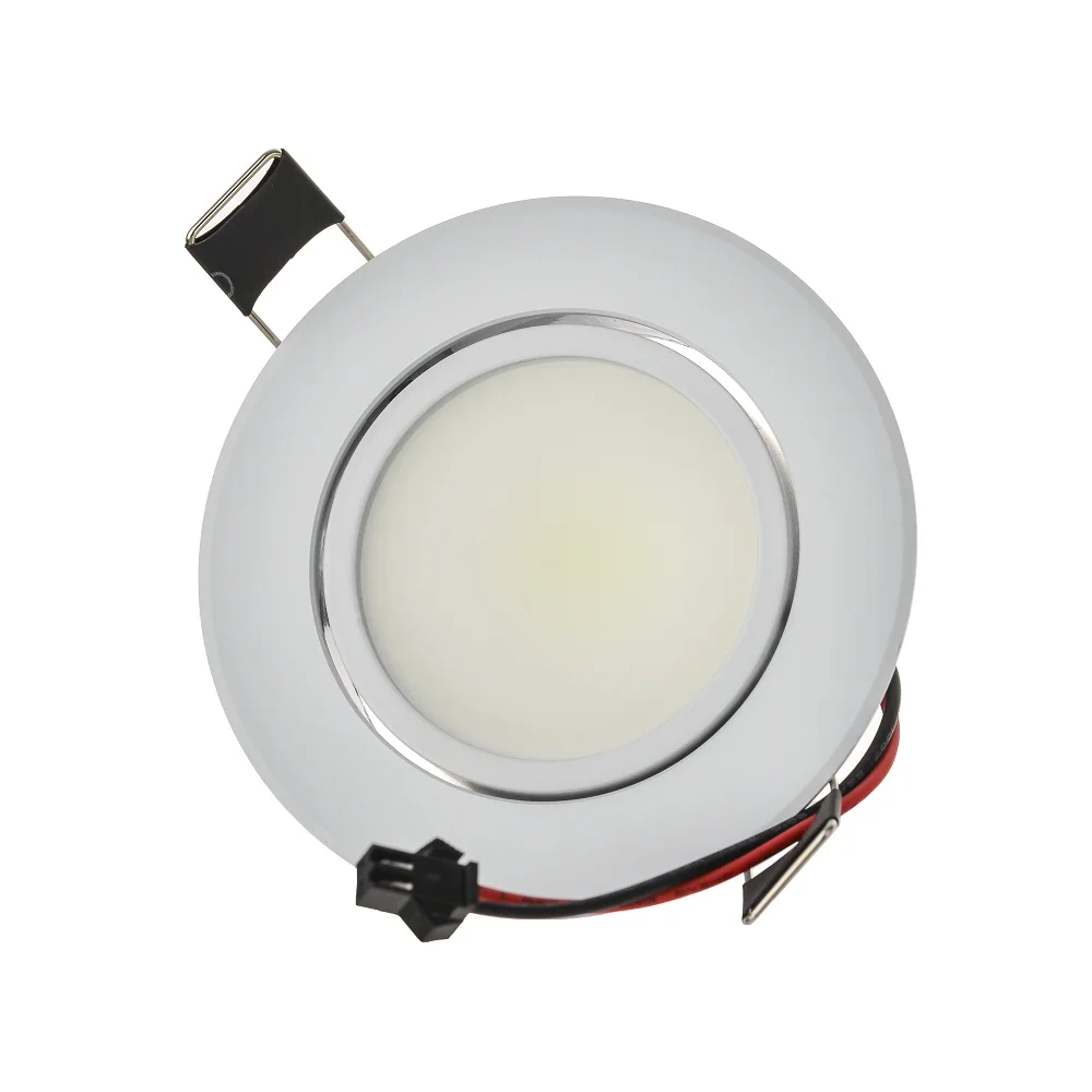 white body 10pcs/lot COB Led Downlight 3W 6W 9W Dimmable Recessed Down ...