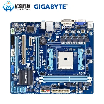 

Gigabyte GA-A75M-S2V AMD A75 Original Used Desktop Motherboard Socket FM1 AMD A8 A6 A4 E2 DDR3 32G SATA3 USB3.0 VGA Micro-ATX
