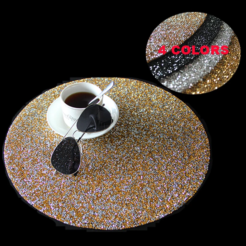 

2 pcs European Royal Style Circle Table Placemats Home Decorate Bowl Cup Coffee Tea Pads Mats Coasters Table Cloth