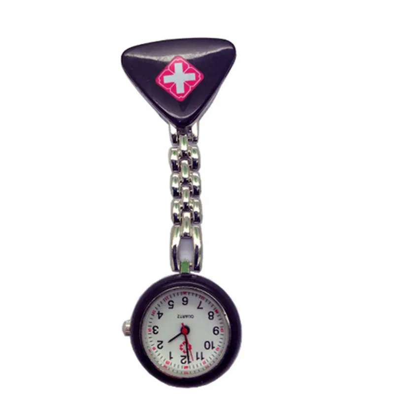 1 шт. треугольные часы Клип медсестры доктор кулон Карманный кварц ...