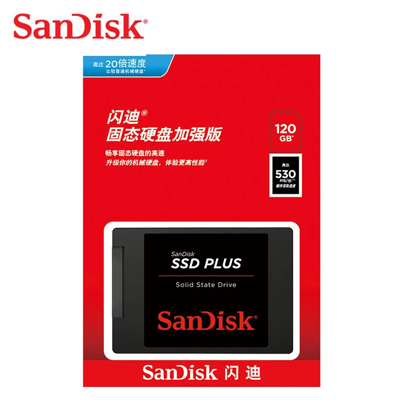 SanDisk SSD PLUS Внутренний твердотельный накопитель 120 ГБ 240 ГБ 480 ГБ SATA III 2," SSD 480 ГБ 240 ГБ жесткий диск disco duro ssd