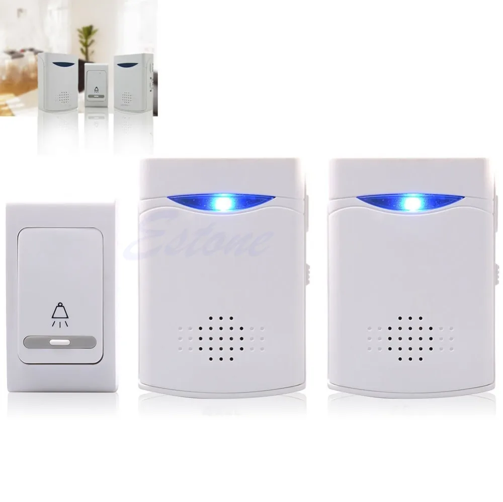 

LED Wireless Digital Chime Door Bell Receiver +Remote Control 38 Tune Songs Nice Gifts