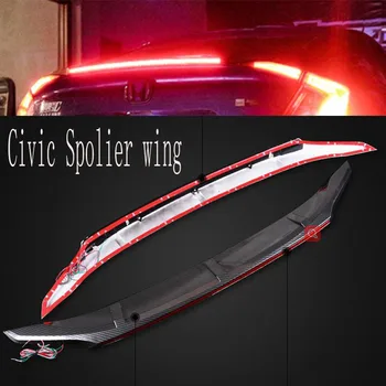 

151617 Spolier wing for Honda Civic 12V Car LED DRL rear bumper light Accessories red light