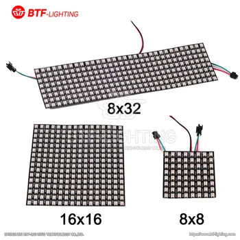 

WS2812B full-color 8X8 8X32 16X16 11X44 22X22 programmable pixel soft screen