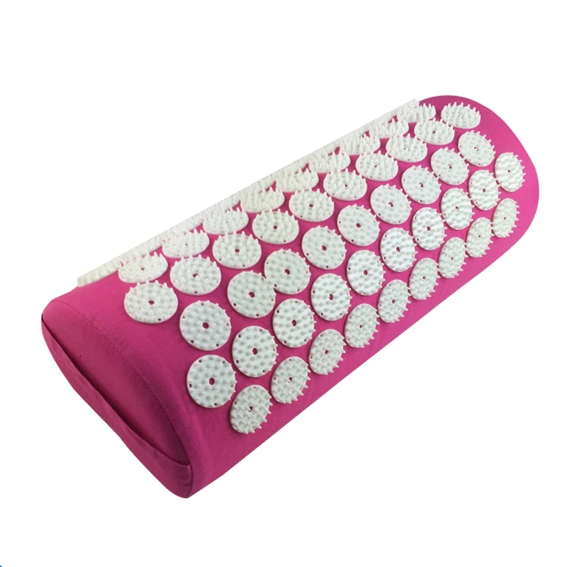 Массажный валик для шеи. Акупунктурный массажный валик Acupressure mat. Neck массажер валик. Массажная подушка валик.