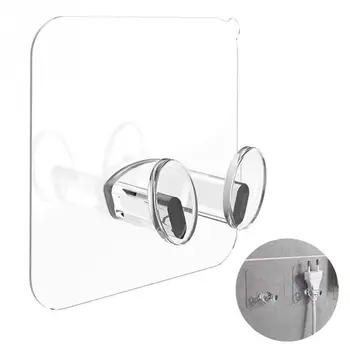 

10PCS Power Plug Socket Hook Rack Holder Hanger Office Home Wall Decor Organizer