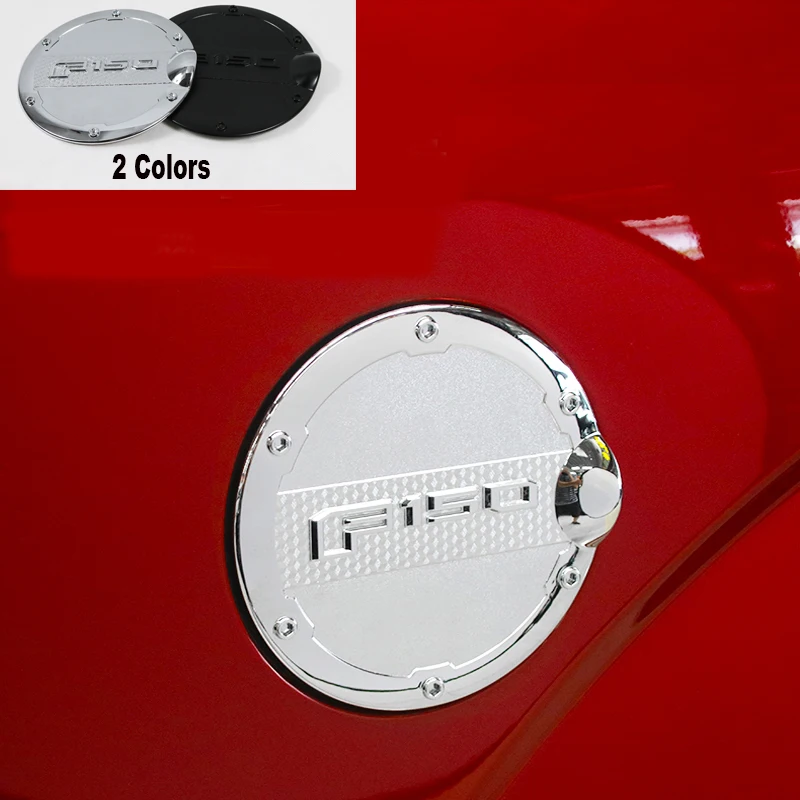 

For Ford F-150 Car Fuel Filler Door Gas Cap Petro Cover Trim Automobile Chromium ABS Styling Mouldings Accessories 2016 2017