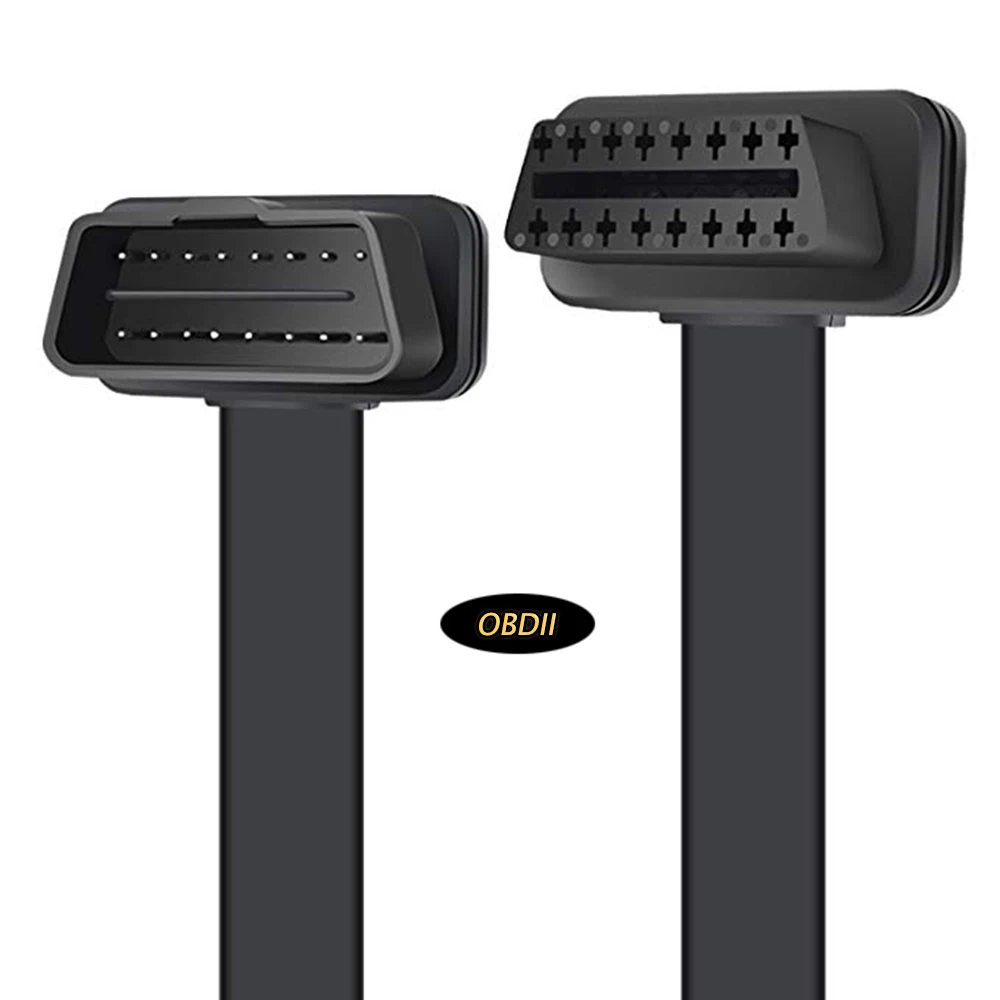 

1PC OBD2 Diagnostic Extension Cable 30CM Elbow Diagnostic Scanner Connector Code Reader and Bluetooth OBDII Interface Scan Tool