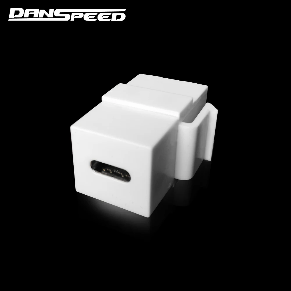 Danspeed Женский USB 3.1 Тип-C разъем адаптера keystone Вставьте пустой Панель пластины для стен