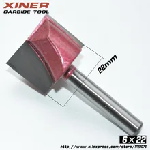 6mm*22mm,Freeshipping,CNC Solid Carbide Milling Cutter,Cleaning Bottom bit,woodworking machine cutter,MDF,PVC,acrylic,wood tool