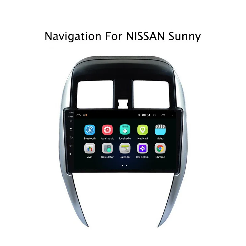 Ectwodvd Android 8 1 автомобильный dvd плеер gps навигация для Nissan Sunny 2014 2015 2016 Радио