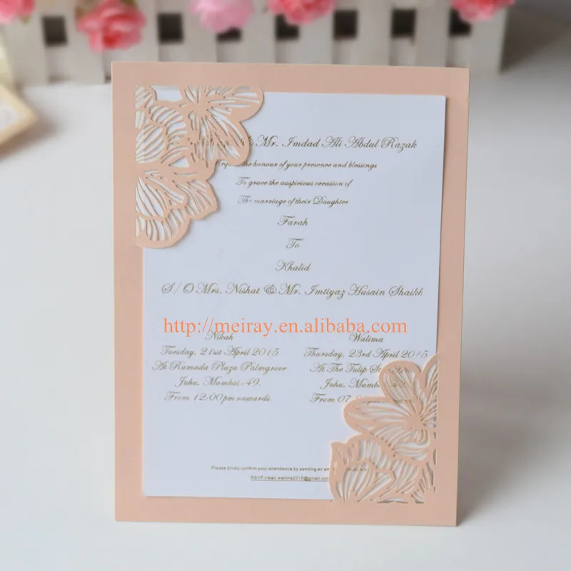 Gold And Peach Wedding Invitation 2218359 Simple Wedding Invitations In Peach