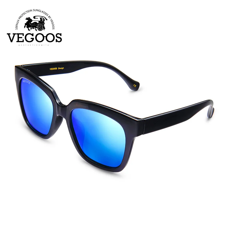 VEGOOS Sunglasses Men Polarized Women Square Sun Glasses UV400 Protection Driving Sport Glasses Gafas de Sol Hombre#6109 - Цвет линз: Blue