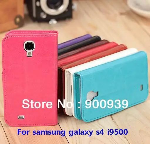 10pcs/lots Luxury Sheep skin With Wallet and Photo Frame PU Leather Case for Samsung galaxy S4 S IV I9500 free shipping |