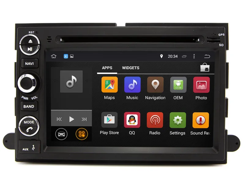Sale Android 7.1 Car DVD Player GPS Navigation for Ford Fusion Explorer F150 Edge Expedition Mustang with Radio BT USB WIFI 2G RAM 1