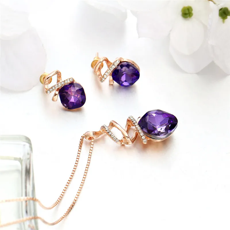 Women's Fashion Crystal Decorated Jewelry Set | Jewelry Addicts