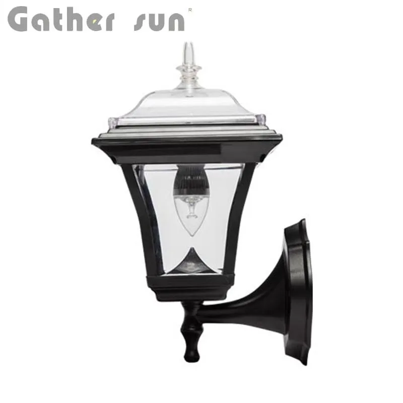 

LED Solar Wall Lamp Outdoor 50LUM PIR Light LED Bulb Solar Power Panel PS Body IP44 Waterproof High Quality For House Lighting