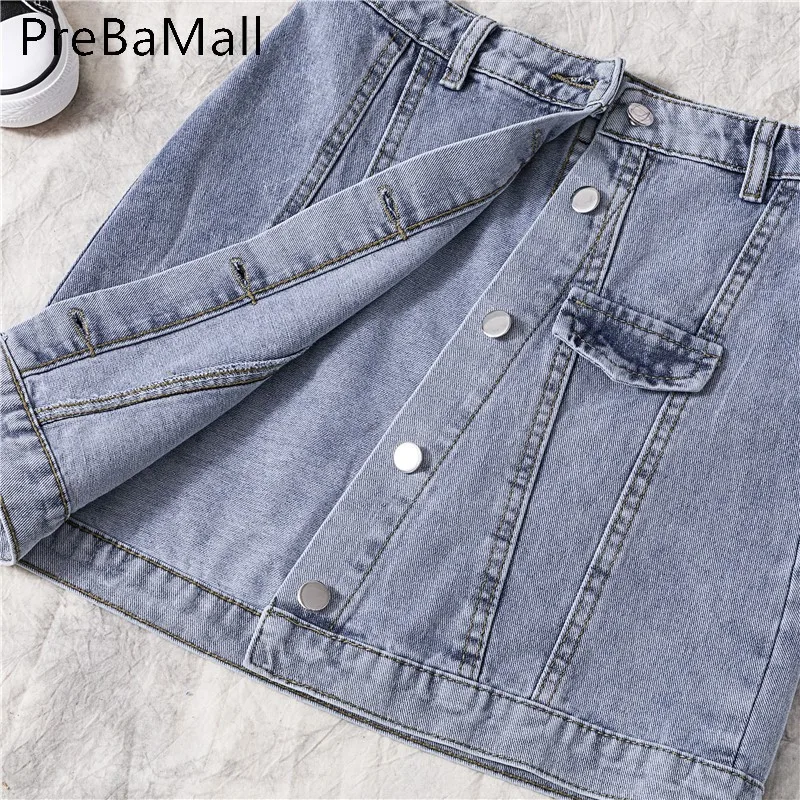 Fashion High Waist Denim Skirt Women 2019 Summer Casual Single Breasted Irregularity Mini Short Jeans Skirt Female C90 Fashion High Waist Denim Skirt Women 2019 Summer Casual Single Breasted Irregularity Mini Short Jeans Skirt Female C90