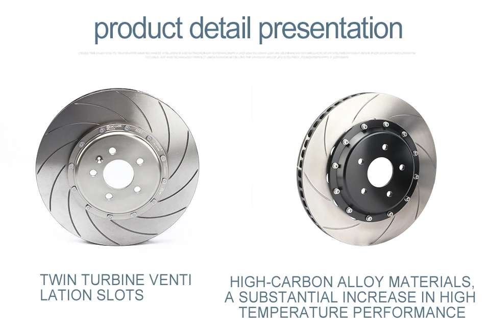 Хорошая производительность DICASE изогнутые пазы тормозной dsics 355*28 мм для GT4/F50 большой тормозной комплект подходит для chevrlet Cruze 16rim