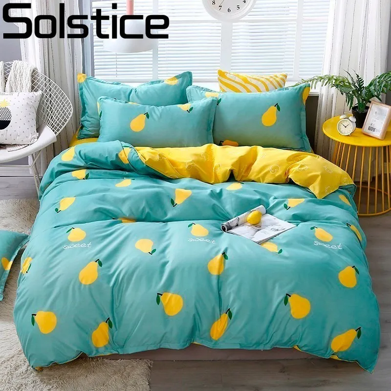 

Solstice Luxury Cartoon Snow Pear Children's Boy Girl Kids Comforter Bedding Sets Bed Linings Duvet Cover Bed Sheet Pillowcase
