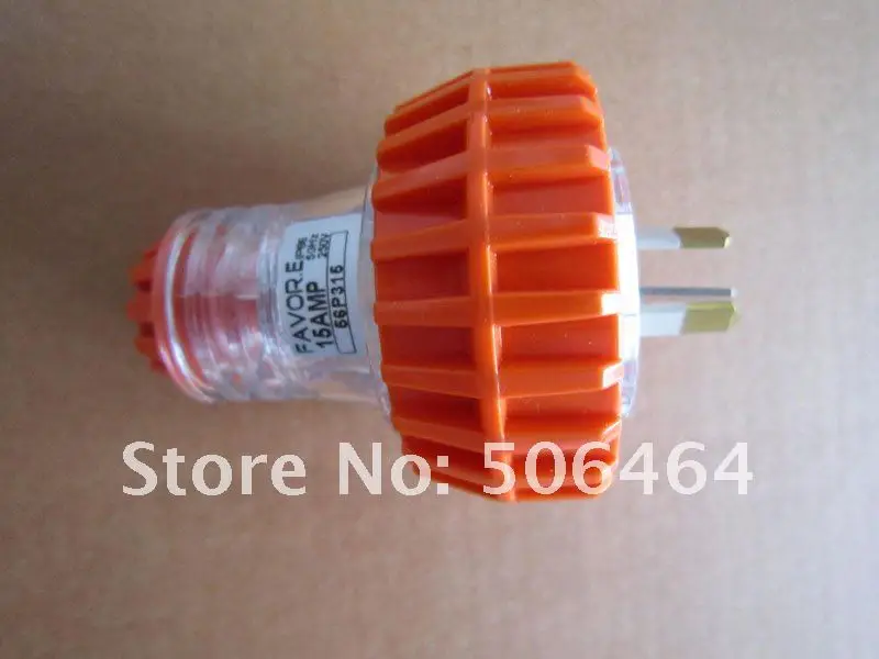 

*10A/15A 3 Flat pin IP66 250V UV resistant industrial plug & socket 56P310,56P315