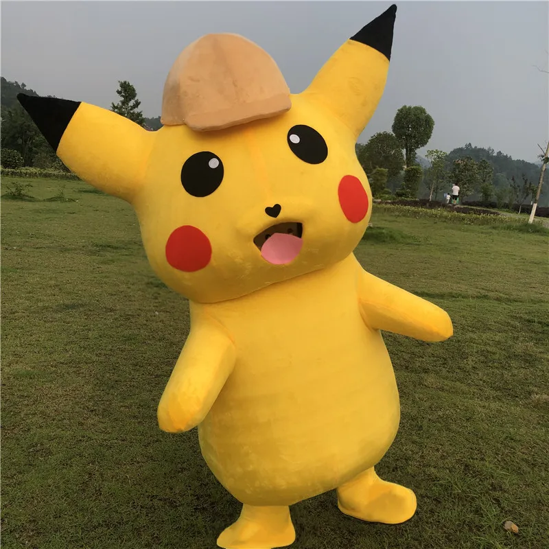 

Pikachu Mascot Costume Cartoon Character Costumes Mascot Costume Fancy Dress Party Suit With Hat
