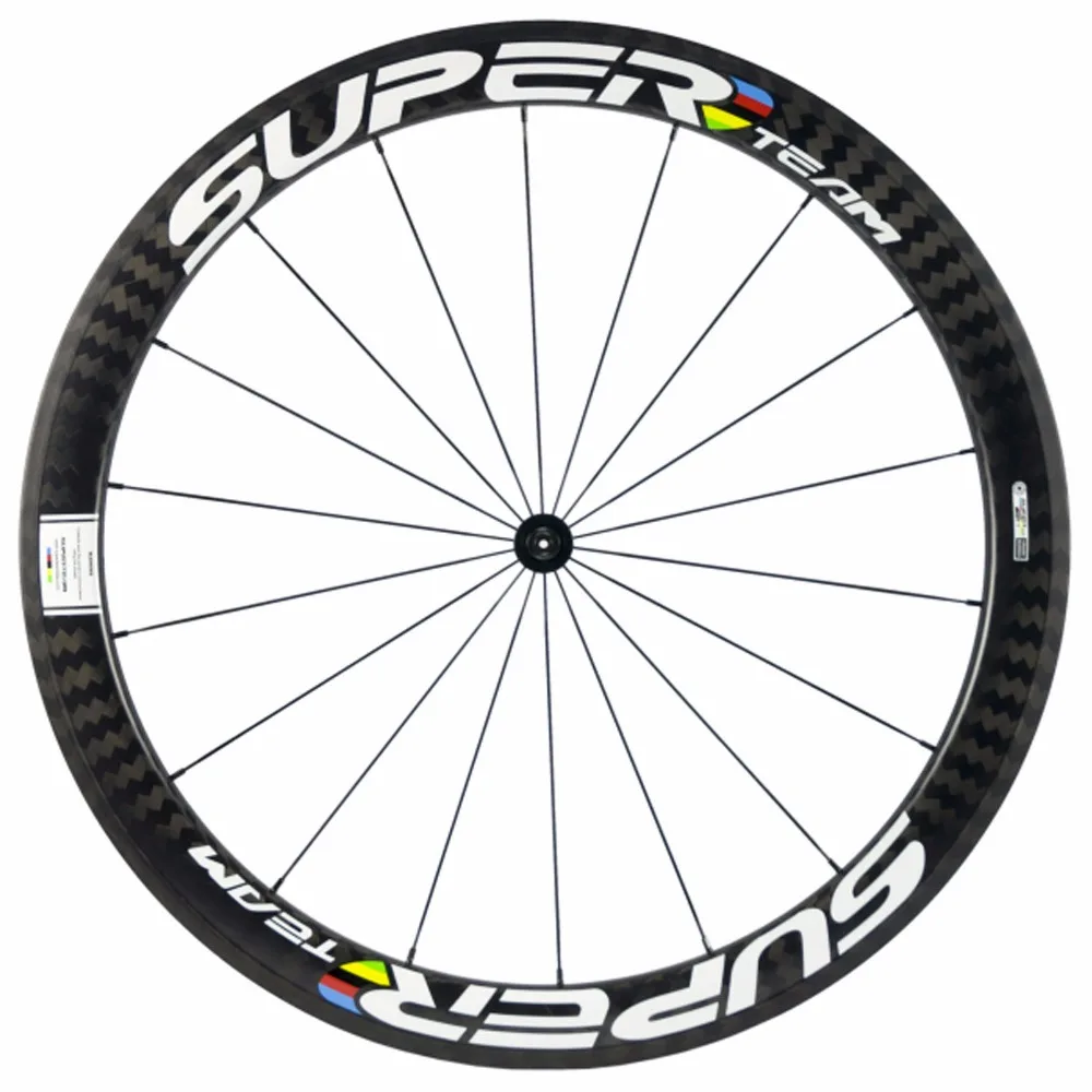 Superteam Carbon Wheelset R7 Ceramics Road Clincher 50mmX23mm Width V
