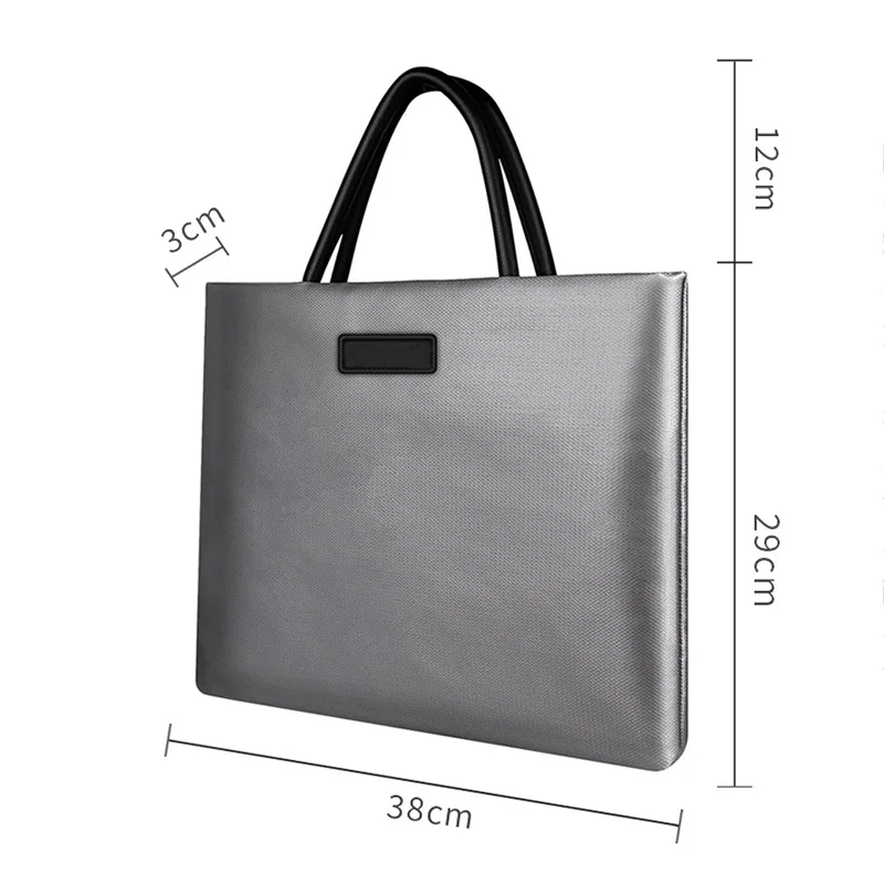 

New Hot Fireproof File Bag Silicone Waterproof File Computer Bags Portable Zipper Carrying Bag NV99