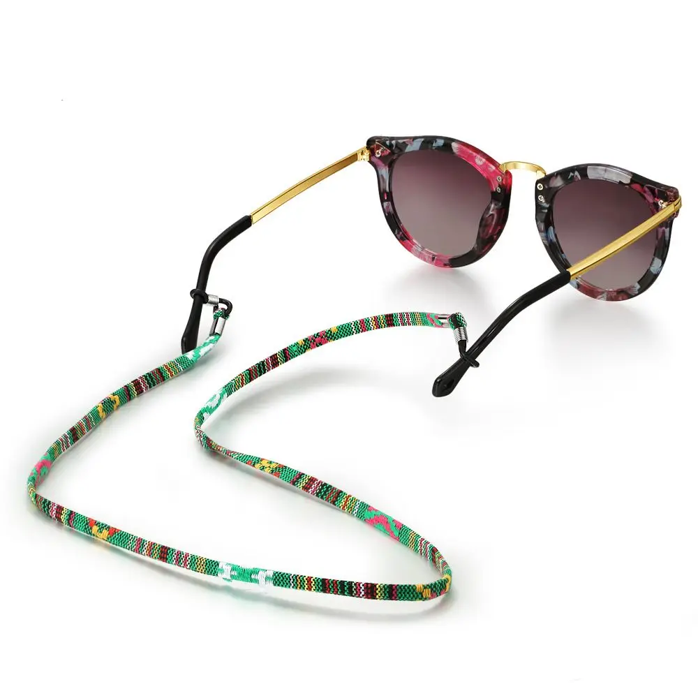 Ретро солнцезащитные очки для очков хлопок шеи шнур фиксатор шнура ремешок шнурок для очков держатель с хорошей силиконовой петлей