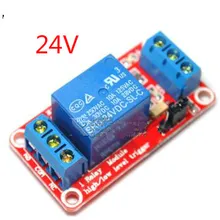 DC 24 V 1 канал релейный модуль щит с Оптрон высокого и низкого уровня триггерный переключатель блока питания для Arduino
