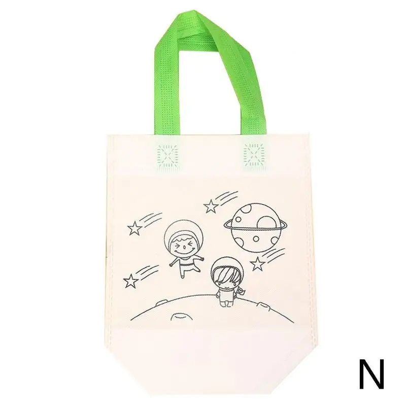 DIY Painting Drawing Bag Environmental Protection Materials Various Design Bag For Develop Child Kindergarten Patience - Цвет: N