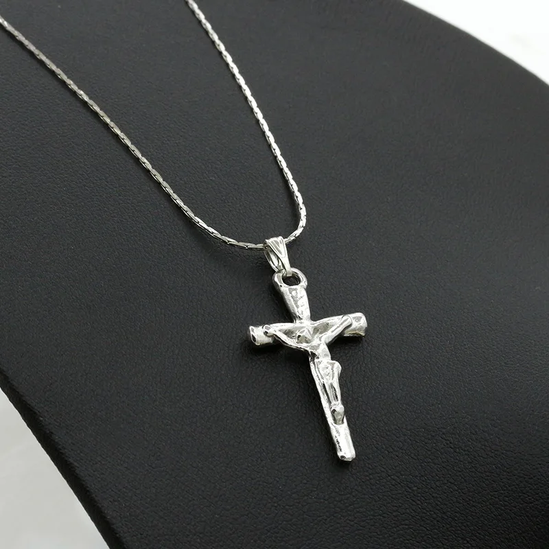 Женское и мужское ожерелье с кулоном в виде Креста Иисуса | Украшения аксессуары