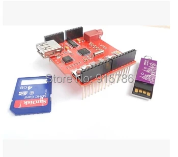 

Free shipping USB-SD MP3 Shield, Support FAT16 / FAT32 file system