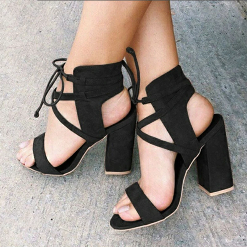 thin block heel sandal