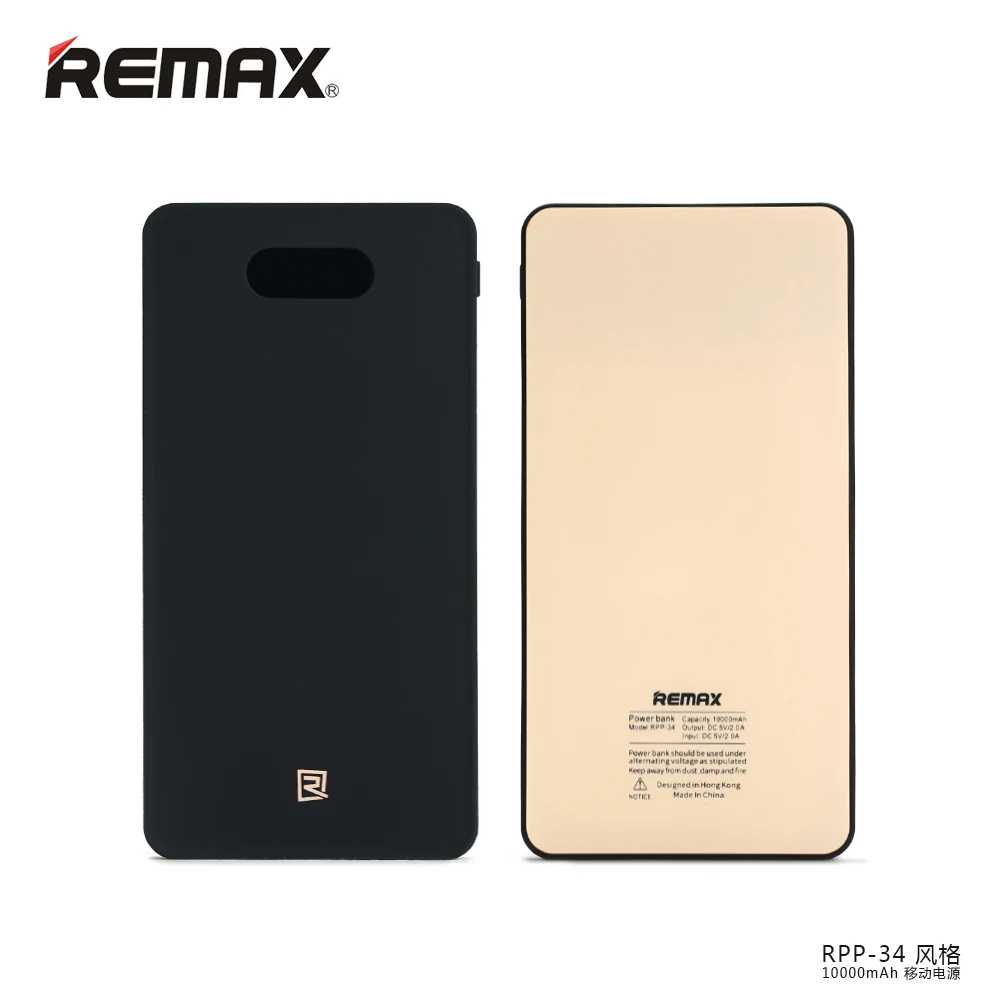 REMAX PPL 34 Portable USB Power Bank 10000mAh 2USB External Mobile